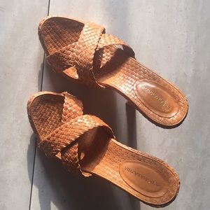 BCBGMaxAzria Woven Leather Sandals 6.5
